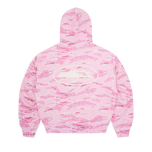 ISLAND PUFF PRINT ZIP HOODIE [PINK TIGER CAMO]