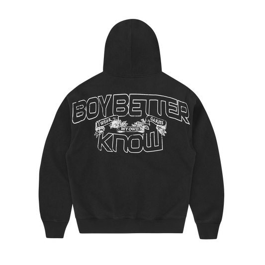 BBK ROYALE ZIP HOODIE [BLACK]