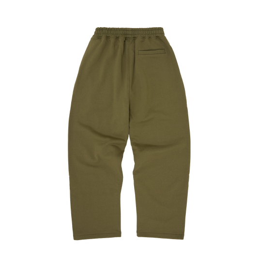ISLAND PUFF PRINT OPEN HEM SWEATPANT [OLIVE]