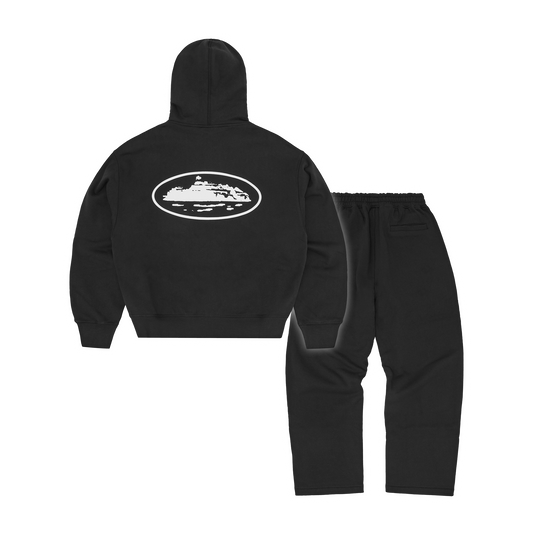 ISLAND PUFF PRINT TRACKSUIT [BLACK]