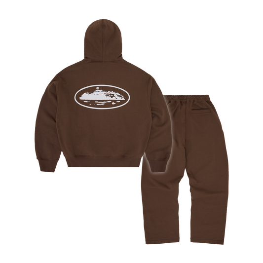 ISLAND PUFF PRINT TRACKSUIT [BROWN]