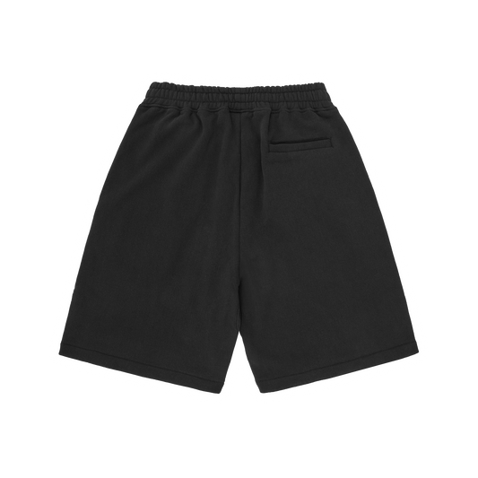 ISLAND PUFF PRINT SWEATSHORT [BLACK]