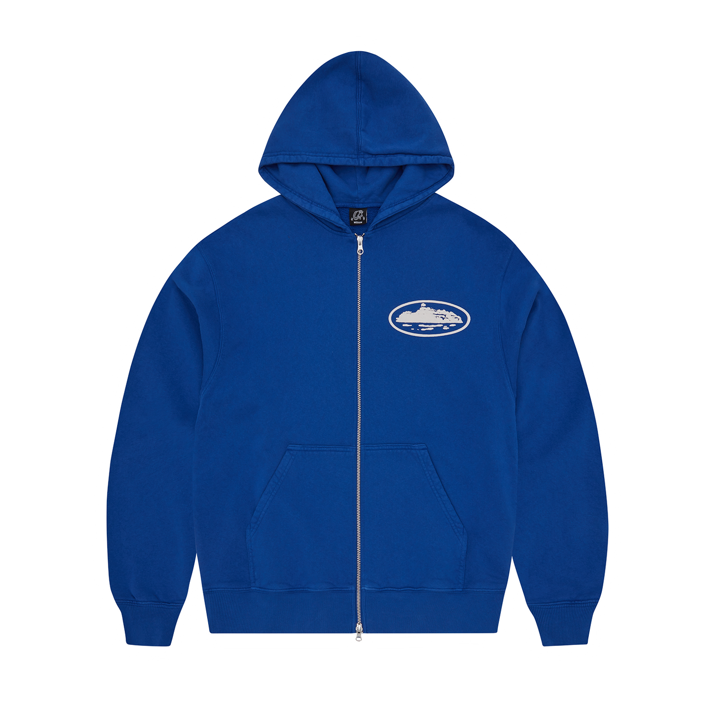 ISLAND PUFF PRINT ZIP HOODIE [WASHED ROYAL]