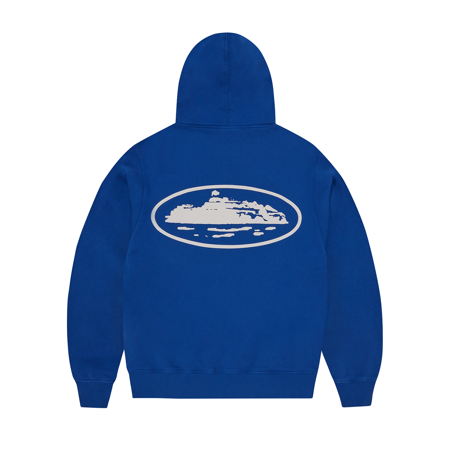 ISLAND PUFF PRINT ZIP HOODIE [WASHED ROYAL]