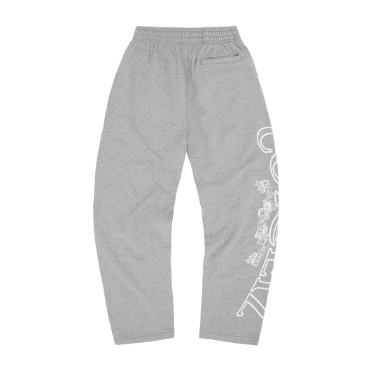 SUPERIOR ROYALE OPEN HEM SWEATPANT [HEATHER GREY]