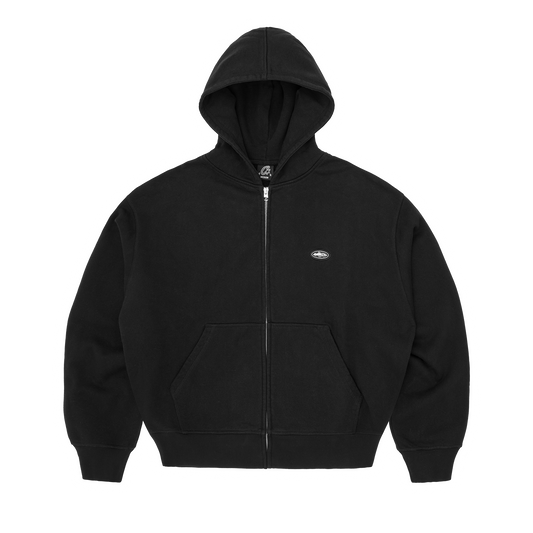 MINI ISLAND ZIP HOODIE [BLACK]