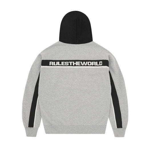 RIBBED SPORTEIZ ZIP HOODIE [HEATHER GREY]