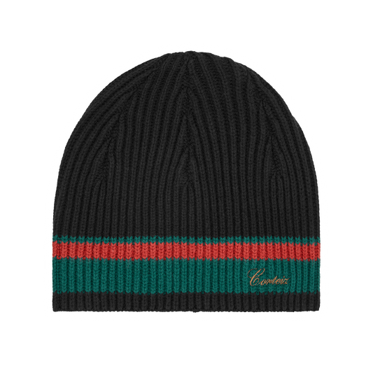GIANNI KNIT BEANIE [BLACK]