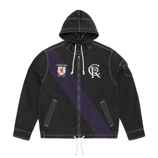 SHIELD CREST TWILL JACKET [BLACK]