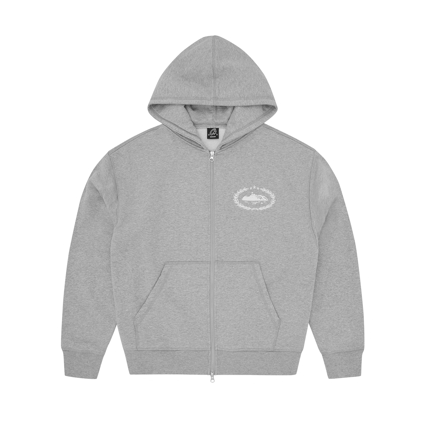 SUPERIOR ROYALE ZIP HOODIE [HEATHER GREY]