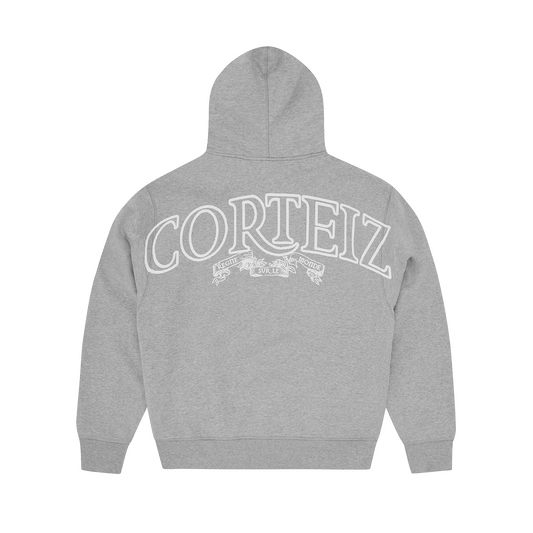 SUPERIOR ROYALE ZIP HOODIE [HEATHER GREY]