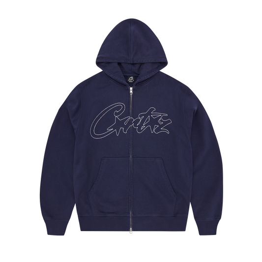 THICK STITCH ALLSTARZ ZIP HOODIE [NAVY]