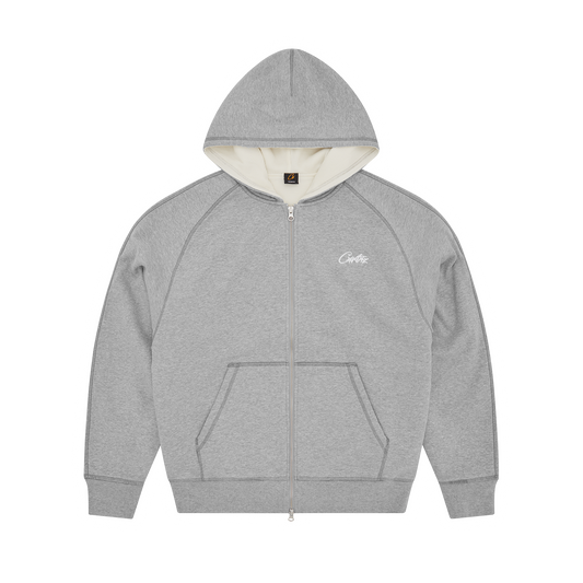 HMP THERMAL ZIP HOODIE [HEATHER GREY]